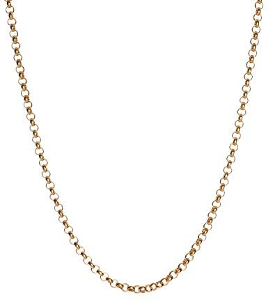 Erbskette Basic Kette 925 Silber vergoldet | Geschenk für Frauen