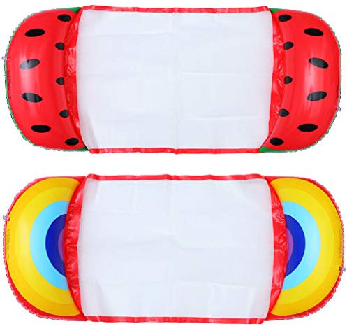 PRETYZOOM 2 Pcs Gonflable Piscine Lit Fruits Flottant Matelas d'air Hamac d'eau Radeau Transat Natation Anneau De Piscine Jouet pour La Fête D'été