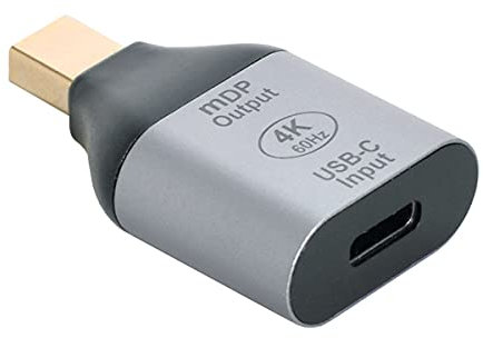 Cablecc - Adaptateur USB-C femelle vers Mini DisplayPort HDTV à résolution 4K 60 Hz 1080p pour tablette, téléphone et ordinateur portable