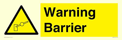 Warnschild Barriere – 600 x 200 mm – L62