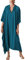 Bsubseach Mujeres Pavo Real Azul Sedoso Kaftan Vestidos Batwing Manga Traje de baño Cubrir V Cuello caftán Maxi Vestido de Verano