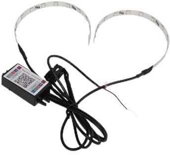 Angel Eyes Halo Ring Headlight Kit 2pcs Multi Color RGB LED Demon Eye Bluetooth APP Control Halo Ring Headlight para Coche