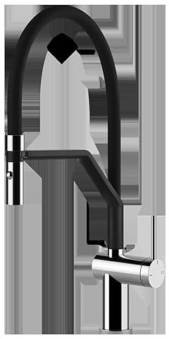 Küchenarmatur mit Handbrause Typ Einhebelm.Black 60429