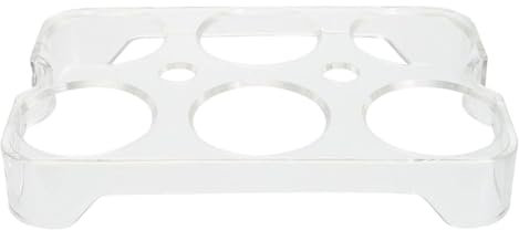 Cabilock Portauovo trasparente, per frigorifero, per uova, 6 contenitori per uova