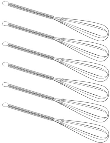 7 Stück Haarfärbemixer Friseurfärbe-Schneebesen Hand-Ei-Mixer Manueller Schneebesen Friseursalon-Zubehör Handmixer Rührbesen Milchmixer Friseursalon-Werkzeug Farbgriff