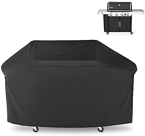 ZJYWSCH Copertura per griglia a gas Weber Genesis 400 serie 2022 a 4 fuochi per esterni impermeabile, 7758 per Genesis E-435 S-435 SPX-435 EPX-435 SE-SPX-435 SL-S-435