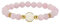 MILAKOO Femmes Bracelet élégant Cristal Stretch Brassard Perles Filles Cristal Chakra Bracelet, Rose