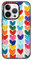 CASETiFY Compact iPhone 14 Pro Case [2X Military Grade Drop Tested / 4ft Drop Protection] - Clear Polka Daub Hearts - Clear Black