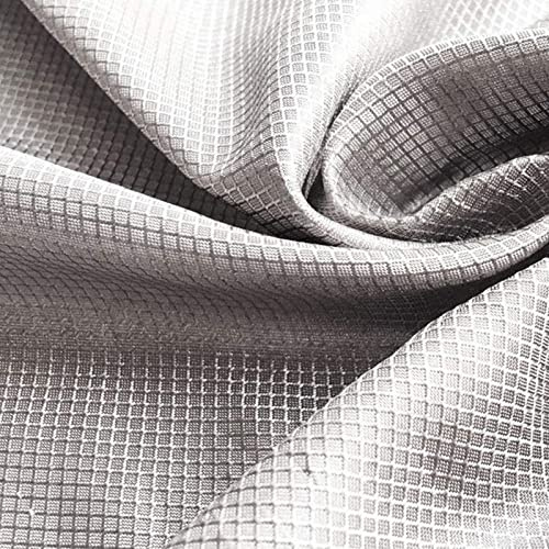 EMF Strahlenschutz Stoff Faraday Stoff Abschirmgewebe Metall Leitfähige Tuch Strahlenschutz vor 5G Zellularsignal, EMI, GPS, RFID für Radiowellen Mikrowelle/Strahlung Computer,silver-1m