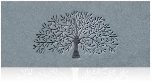 AOAOPQ Non Slip Door Large Mat Entrance Rug Shoes Scraper Absorbs Mud Dirt Trapper Mats Indoor Outdoor Machine Washable 45x120cm Light Grey