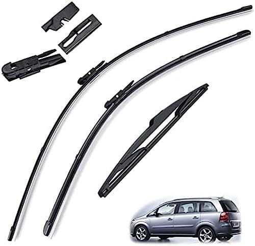 Scheibenwischerblätter-Set für die Windschutzscheibe, für Opel, für Zafira B 2005–2011, Scheibenwischer vorne und hinten, 2010 2009 2008 2007 2006