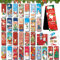 Lesezeichen Magnetisch Weihnachten,30 Stück Magnetische Lesezeichen,Magnet Lesezeichen,Magnetische Lesezeichen Bunt,Lesezeichen Kinder Mitgebsel,Lesezeichen Magnetisch für Weihnachten,Gastgeschenke