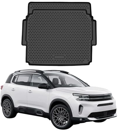 OMAC Kofferraumwanne für Citroen C5 Aircross 2018-2025 Gummi TPE | Kofferraummatte, Laderaumwanne, Allwetter, fahrzeugspezifisches Produkt, Antirutsch, 3D-Passform, wasserdicht