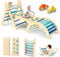 BlueWood Cadre d'escalade pour bébé Aire de jeux intérieure pour enfant | Jouet d'apprentissage Montessori avec arche, rampe et triangle d'escalade | Aire de jeux intérieure et extérieure pour