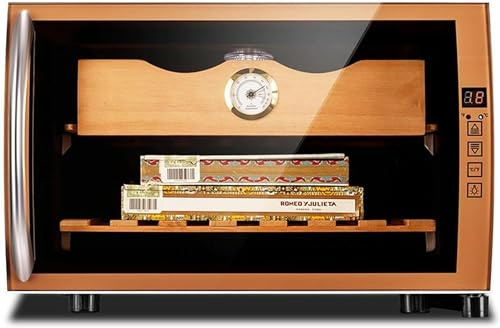 XENITE Humidor-Zigarrenschrank, Temperaturregelung, intelligente Zigarre, elektronische Zigarrenkiste, Regal aus Zedernholz, Touch-Bedienfeld
