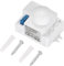 Greluma 1 Pieza Sensor de microondas de 360 Grados, Interruptor Detector de microondas de Alta sensibilidad AC 220V-240V, Detector de Movimiento del Cuerpo del Sensor de microondas