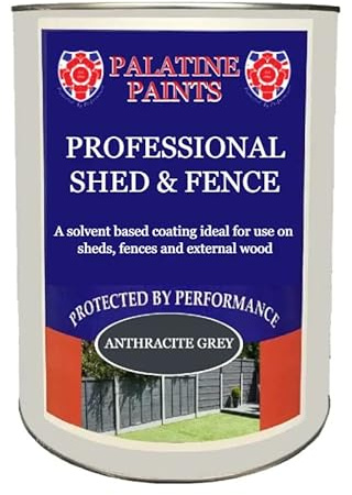 Palatine Professional Shed & Fence 1lt | Oil Based Paint for use on Sheds & Fences (Sage Green)