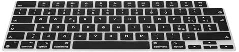 kwmobile Protezione Tastiera Italiana Compatibile con Apple MacBook PRO 16 (2023) M2 A2780 / M3 A2991 - Cover Tastiera Italiano - Copertina Silicone Nero