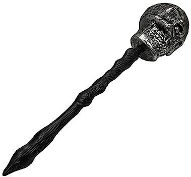 kesurpae Halloween Skull Cane Prop Kostüm Dekoration Holiday Party Supplies Spazierstock Interessante Dressing Requisiten Dress Prop