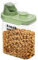 MINGPINHUIUS Dog Cat Food Storage Container - Transparent Sealed Insect-proof Moisture-proof Pet Food Storage Container, Portable Small Dog Food Container for Dry Food & Dry Feed (Green, M/2L)