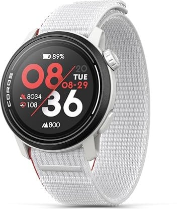 COROS Pace 3 Montre GPS de Sport, légère et Confortable, 17 Jours d'autonomie, Montre de Running GPS Double fréquence, Fréquence Cardiaque, Navigation, Suivi du Sommeil, Course à Pied (Nylon Craie)