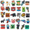 LGUZAKO Shoe Charm,30 PCS Shoe Buckle Accessories Shoes Decorations DIY Decorative Shoe Buckles Shoe Charms Sandal Decorative Cartoon PVC Ornament (Game 30pcs)