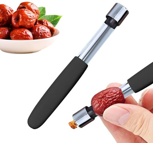 Duroecsain Dénoyauteur de pommes de cuisine en acier inoxydable pour fruits de poire – Dénoyauteur de pommes efficace en acier inoxydable pour un dénoyautage facile, extracteur de pépins de pommes