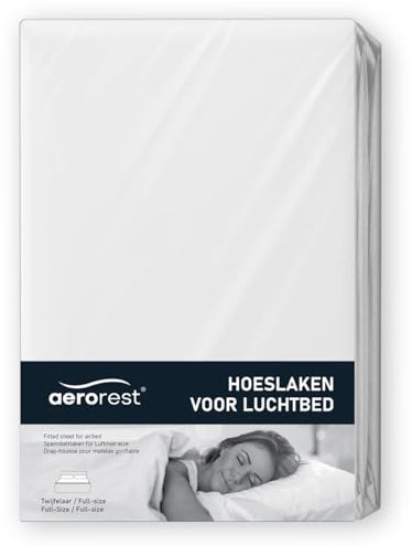 Spannbettlaken für Doppel-Luftmatratze | AeroRest | Geeignet für Luftmatratzen 152 cm Breite und 191 cm Länge | Mit 30 cm Überhang | Komfortables, weiches Material und leicht zu waschen |