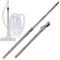 Adjustable Locking 35mm Telescopic Suction Rod Tube, Stainless Extension Pipe Vacuum Cleaner Accessories Compatible with Miele C2 C3 S2110 S6240 S8320 Vacuum Cleaners