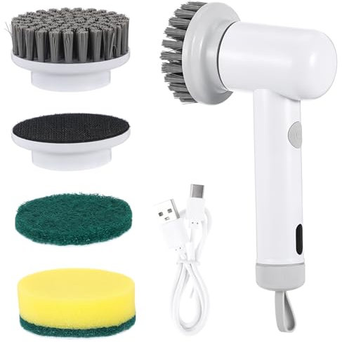 Cabilock Electric Cleaning Brush Cordless Spin Scrubber Bathroom Shower Scrubber for Cleaning