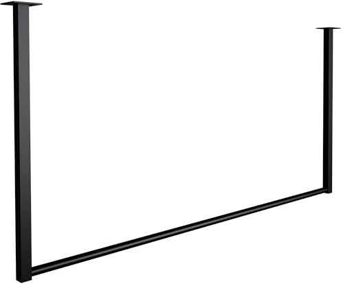 CLP Kleiderstange Fenton I Kleiderständer für Deckenmontage I Garderobenstange aus Metall I für Flur, Garderobe und Schlafzimmer, Größe:120x60 cm