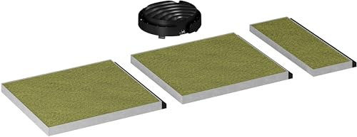 Siemens LZ11BKV16 Clean Air Plus Umluftset, regenerierbarer Hochleistungsfilter für Dunstabzugshauben, Anti-Fisch- und Anti-Pollen-Funktion, Zubehör für Umluftbetrieb, passend für Schrägessen