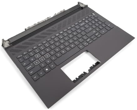 Dell G15 5530/5535 Dark Shadow Palmrest & US ENGLISH RGB Backlit Keyboard - 025CCM (VGJJP) (Renewed)