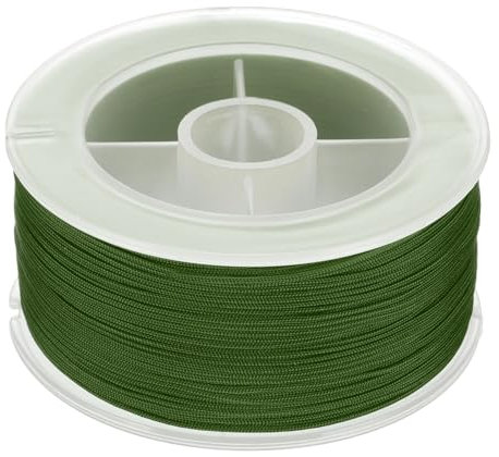 PATIKIL Nylon Cord 0.8mm x 71 Yards, Bracelet String Braided Nylon Thread Chinese Knotting Cord for Jewelry Making Beading Necklaces Blind Wind Chimes, Navy Green