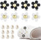 Barlone 18 Stück Schuh Charms, Blumen Schuhanstecker für Crocs, PVC Blumen Schuh Charms, Perle Schuhanhänger, Diamante Schuhschmuck für Mädchen, Jungen, Kinder
