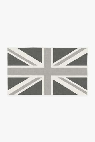 fußmatte innen Graue Fußmatte mit Union-Jack-Motiv