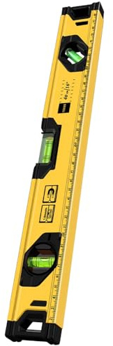 Spirit Level, Aluminium Alloy Spirit Level, 300 mm/12Inch High Precision Magnetic Mini Level Tool with 3 Bubble 45°,90°,180° and Magnetic Base, Shock Proof Torpedo Level for Measurement