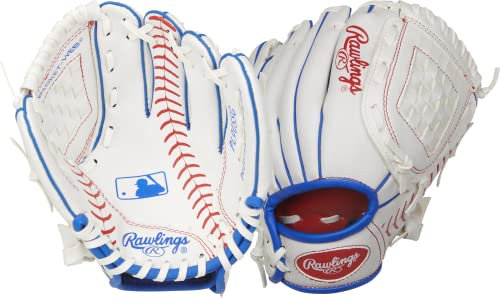 Rawlings Baseball-Handschuhe Players Series T-Ball & Youth Glove | Sizes 9-11.5 | Multiple Styles Baseballhandschuh für Jugendliche, 22,9 cm, Thema Baseball, 9 | Ages 3-5