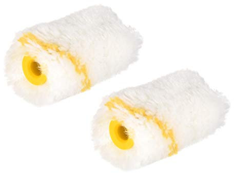 sourcing map Peinture Rouleau Housse 2 Pouce 5cm Mini Acrylique Fibre Brosse pour Ménage Mur Peinture Procession 2Pcs