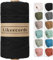 Likeecords Makramee Garn 4mm x 100m,Natürliches Baumwollschnur, Makramee-Seil, Bunte Bastelkordel aus Baumwolle für Taschen, Wandbehänge, Pflanzenaufhänger (schwarz)