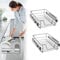 JOIEYOU 2 Stück Teleskopschublade für 40 cm Schränke Küchenschublade Korbauszug Schlafzimmerschublade Vollauszug Küchen Regal