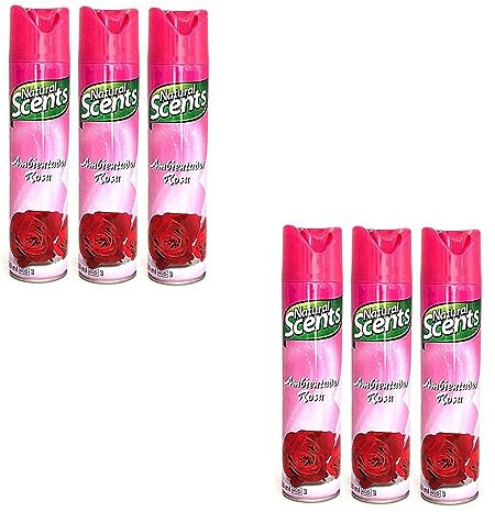 PLUS HOME NATURAL SCENTS AMBIENTADOR SPRAY 300ML ROSA.PACK DE 6 BOTELLAS
