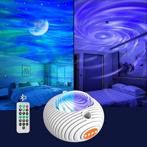 Galaxy Projector Night Light Star Projector Starry Sky, Double Effect Nebula Starlight Aurora Sky Lamp with Timer Remote Control Bedroom Décor, Gifts for Kids and Adults