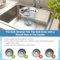 WOOWAIR 2 Pezzi Tappo Lavandino Cucina 79-80 mm, Lavello da 304 in Acciaio Inox, Filtro Lavandino Cucina, a Spina di Pesce Ø 8mm, 25 mm Vite, Diametro 79,3 mm Cestello per Setaccio