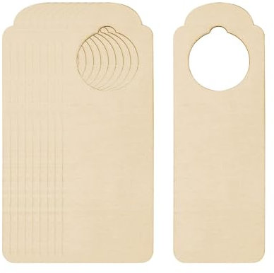 Colcolo 10 Stück Türgriff-Aufhänger, Leere Türschilder, dekorative Türtafel, Dekoration, schreiben Sie Ihre eigenen Nachrichten, Leere Türknauf-Aufhänger