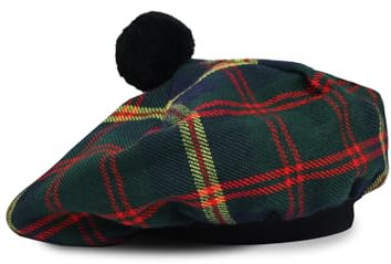 UMAM Tam o' Shatner Tammy-Mütze aus Acrylwolle, traditionell, flache Motorhaube, Kilt, viele Tartans, US Marine, Einheitsgröße