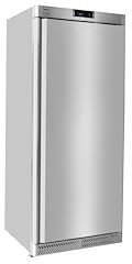 METRO Professional Congelador GFR6400S, acero inoxidable, 240 L, 480 W, con cerradura, 5 estantes ajustables, plata