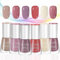 Nail Polish Set Nail Varnish-Quick Dry & Long Lasting - Non-Toxic Holographic 6 Color Nail Polishes - No Need UV Nude Nail Polish Kit-Manicure Set For Women (Nude 8ml x 6)