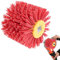 Spazzola in nylon: 80 grana, spazzola abrasiva, spazzola abrasiva per rullo, levigatrice, smerigliatrice, rullo satinato, spazzola in nylon per lucidatura, rosso