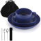 ReaNea Ensemble d'ustensiles de Camping avec Tasse à café, Couverts de Voyage Comprenant cuillère, Fourchette, Couteau pour la Maison, la Piscine, l'extérieur, Le Pique-Nique, Le Camping
